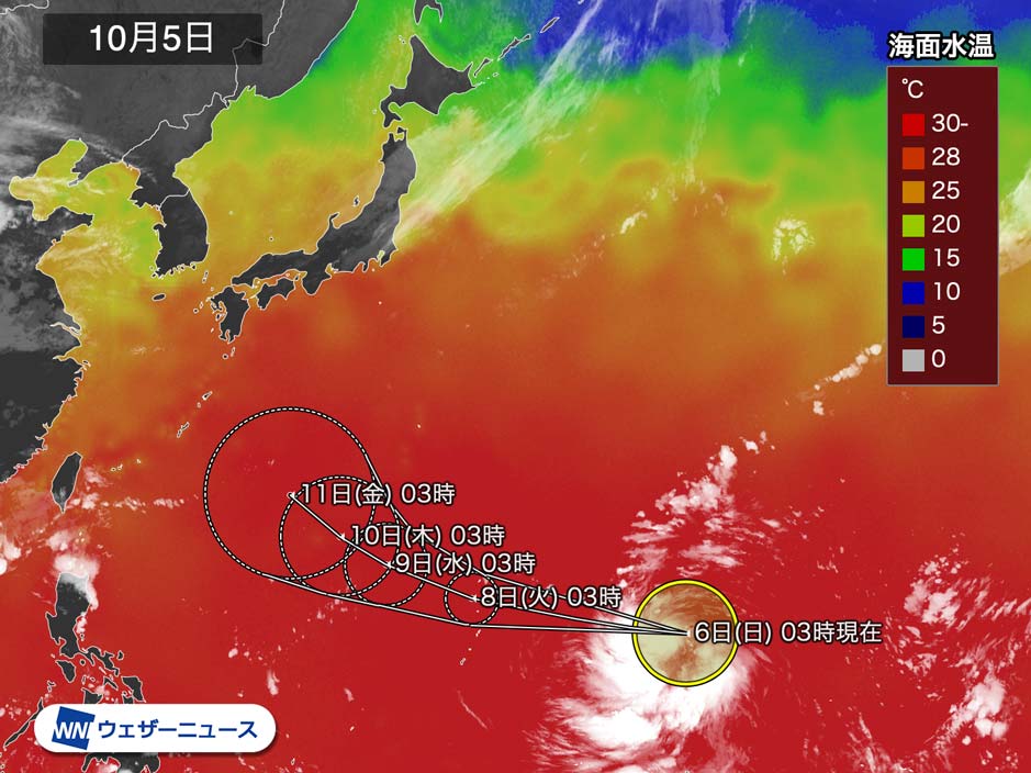 台風19号の誕生